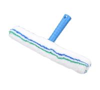 sourcing map Microfiber Scrubber Cleaning Tool with Blue Handle for Window Glass Marble Wall Home Bathroom, Blue/Green/Black