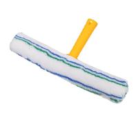 sourcing map Microfiber Scrubber Cleaning Tool with Yellow Handle for Window Glass Marble Wall Home Bathroom, Blue/Green/Black