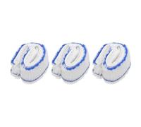 sourcing map Microfiber Scrubber Replacement Head 9.84 Inch for Window Glass Marble Wall Home Bathroom, Blue/White Pack of 3