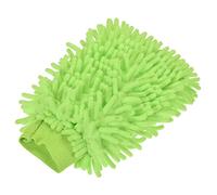 sourcing map Microfiber Soft Chenille Wash Mitten Double Sided Dusting Glove for House Cleaning, Light Green