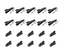 sourcing map Microphone Metal Tie Clip Mini Microphone Clamps 7.5mm with Wire Clip for 1.8mm 1 Set