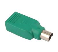 sourcing map Mini 6 Pin DIN PS/2 to USB Mouse Adapter Connector Grn