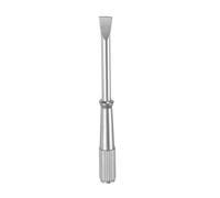 sourcing map Mini Bracelet Screwdriver 4mm Titanium Steel Slotted Screw Driver with 5mm Width Non-Slip Handle for Bracelet Repair Screwdriver Tools, Silver Tone