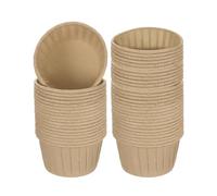 sourcing map Mini Cupcake Liners for Baking Cupcake, 50Pcs Cupcake Muffins Liners Cupcake Holders Paper Greaseproof Wrappers for Wedding, Showers, Gift, Brown