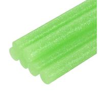 sourcing map Mini Hot Glue Sticks 0.27"x4" 7x100mm Glitter Fruit Green 6pcs | Small Glue Sticks for Glue Gun