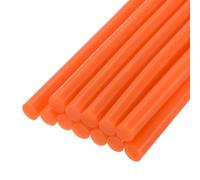 sourcing map Mini Hot Glue Sticks for Glue Gun 11mm x 100mm Bright Orange 12pcs