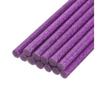 sourcing map Mini Hot Glue Sticks for Glue Gun 11mm x 100mm Glitter Purple 12pcs