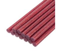 sourcing map Mini Hot Glue Sticks for Glue Gun 11mm x 100mm Glitter Red 12pcs