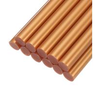 sourcing map Mini Hot Glue Sticks for Glue Gun 11mm x 100mm Metallic Gold 12pcs