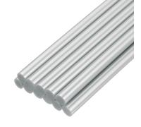 sourcing map Mini Hot Glue Sticks for Glue Gun 11mm x 200mm Metallic Silver 12pcs