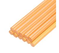 sourcing map Mini Hot Glue Sticks for Glue Gun 7mm x 100mm Transparent Orange 12pcs