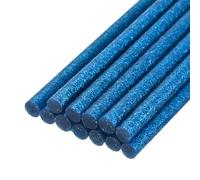 sourcing map Mini Hot Glue Sticks for Glue Gun 7mm x 200mm Glitter Bright Blue 12pcs