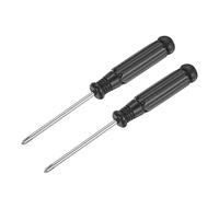 sourcing map Mini Phillips Screwdriver, 2.5mm Cross Head with Black Handle for Small Appliances, 2 Pcs