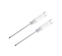 sourcing map Mini Phillips Screwdriver, 3.0mm Cross Head with Clear Handle for Small Appliances, 2 Pcs