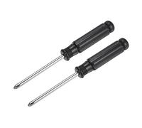 sourcing map Mini Phillips Screwdriver, 5.0mm Cross Head with Black Handle for Small Appliances, 2 Pcs