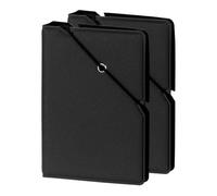 sourcing map Mini Photo Album, 28 Pockets 2 x 3 Photo Album Book Leather Cover with Rubber Band Lock for Fujifilm Instant Mini Camera Kpop Photocard Holder, (Black), 2 Pcs
