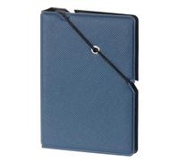 sourcing map Mini Photo Album, 28 Pockets 2 x 3 Photo Album Book Leather Cover with Rubber Band Lock for Fujifilm Instant Mini Camera Kpop Photocard Holder, (Blue)