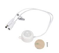 sourcing map Mini PIR Motion Sensor Switch DC 6-24V 5A Infrared Activated LED Controller with DC Couple Cable for LED Strips Lights, White