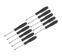 sourcing map Mini Slotted Screwdriver, 3.0mm Flat Head with Non-Slip Handle for Small Appliances, 10 Pcs
