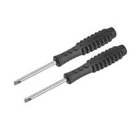 sourcing map Mini Slotted Screwdriver, 4.0mm Flat Head with Non-Slip Handle for Small Appliances, 2 Pcs