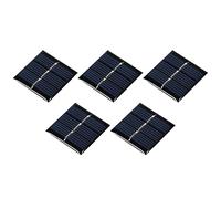 sourcing map Mini Solar Panel Cell 1.5V 60mA 0.09W 30mm x 30mm for DIY Electric Power Project Pack of 5