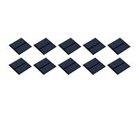 sourcing map Mini Solar Panel Cell 3V 125mA 0.375W 52mm x 52mm for DIY Electric Power Project Pack of 10