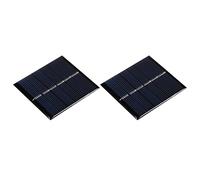 sourcing map Mini Solar Panel Cell 3V 150mA 0.45W 60mm x 55mm for DIY Electric Power Project Pack of 2