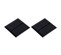 sourcing map Mini Solar Panel Cell 3V 210mA 0.63W 70mm x 70mm for DIY Electric Power Project Pack of 2
