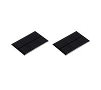 sourcing map Mini Solar Panel Cell 5.5V 120mA 0.66W 84.5mm x 55.5mm for DIY Electric Power Project Pack of 2