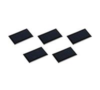 sourcing map Mini Solar Panel Cell 5V 45mA 0.225W 53mm x 30mm for DIY Electric Power Project Pack of 5
