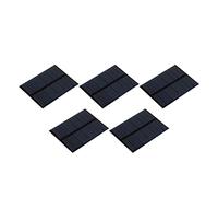 sourcing map Mini Solar Panel Cell 5V 90mA 0.495W 70mm x 55mm for DIY Electric Power Project Pack of 5