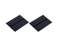 sourcing map Mini Solar Panel Cell 5V 90mA 0.495W 70mm x 55mm for DIY Electric Power Project Pack of 2