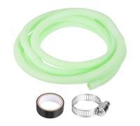 sourcing map Mini Split Drain Hose Kit (13 ft / 4 M) - Universal Flexible AC Drain Hose Plastic Water Tubing Accessories Extender for Household or Industry, Green
