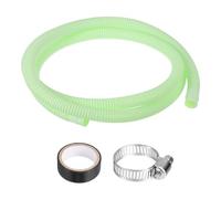 sourcing map Mini Split Drain Hose Kit (6.6 ft / 2 M) - Universal Flexible AC Drain Hose Plastic Water Tubing Accessories Extender for Household or Industry, Green