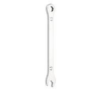 sourcing map Mini Super Thin Combination Wrench 4.5mm Metric 12-Point Box and Open End Stainless Steel Double Ended Spanner Tool for Automotive Pipe Furniture Machinery DIY Repair, Silver