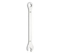 sourcing map Mini Super Thin Combination Wrench 5mm Metric 6-Point Box and Open End Stainless Steel Double Ended Spanner Tool for Automotive Pipe Furniture Machinery DIY Repair, Silver