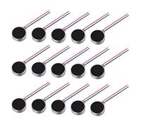 sourcing map Mini Vibration Motors DC 3V-4.2V 64mA Flat Coin Button-Type Micro Brushless 10X3.5mm for Mobile Cell Phone 15Pcs