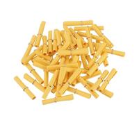 Sourcing Map Mini Vintage Message Scrolls, 100pcs Lucky Wish Paper Roll for Party, Birthday, Dark Yellow