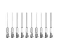 sourcing map Mini Wire Cup Brush Crimped Steel 5 X 11mm with 2.35mm Shank 10 Pcs