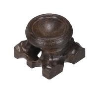 sourcing map Mini Wooden Crystal Ball Stand, 20mm Wood Display Stand Base Round Rosewood Sphere Holder for Secure Display Crystal Ball Sphere Eggs Stone, Black