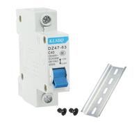 sourcing map Miniature Circuit Breaker Low Voltage AC 40A 230/400V 1 Pole DIN Rail Installation DZ47-63 C40