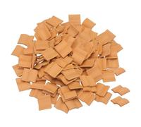 sourcing map Miniature Roof Tiles Clay Model Roof Tiles Mini DIY Tiles Model Building Set for Model Building Dolls Pet Houses Garden Red Pack of 100 Scale 1:1620x17x2mm/0.79x0.67x0.08"