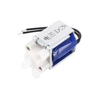 sourcing map Miniature Solenoid Valve 2 Way Normally Closed DC5V 0.22A Water Air Solenoid Valve