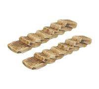 sourcing map Miniature Stone Stairs Straight Steps Micro Bonsai Dollhouse for Fish Tank Landscape Decoration Garden Decoration Grey 2Pcs