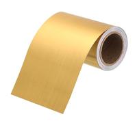 sourcing map Mirror Border Peel and Stick Wood Grain Tape 10cm x 5m Foil Self-Adhesive Waterproof Frame Sticker Removable Wallpaper for Bathroom Cabinet Door Photo Frame, Brushed Gold