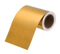 sourcing map Mirror Border Peel and Stick Wood Grain Tape 10cm x 5m Foil Self-Adhesive Waterproof Frame Sticker Removable Wallpaper for Bathroom Cabinet Door Photo Frame, Rose Gold
