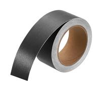 sourcing map Mirror Border Peel and Stick Wood Grain Tape 5cm x 12m PVC Self-Adhesive Waterproof Frame Sticker Removable Wallpaper for Bathroom Cabinet Door Photo Frame, Black
