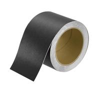 sourcing map Mirror Border Peel and Stick Wood Grain Tape 8cm x 12m PVC Self-Adhesive Waterproof Frame Sticker Removable Wallpaper for Bathroom Cabinet Door Photo Frame, Black