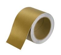 sourcing map Mirror Border Peel and Stick Wood Grain Tape 8cm x 12m PVC Self-Adhesive Waterproof Frame Sticker Removable Wallpaper for Bathroom Cabinet Door Photo Frame, Light Gold