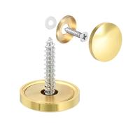 sourcing map Mirror Screws Decorative Caps Cover Nails Polished Gold 22mm 8pcs